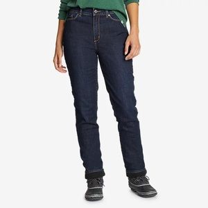 EDDIE BAUER Slightly Curvy Slim Straight Jeans size 4